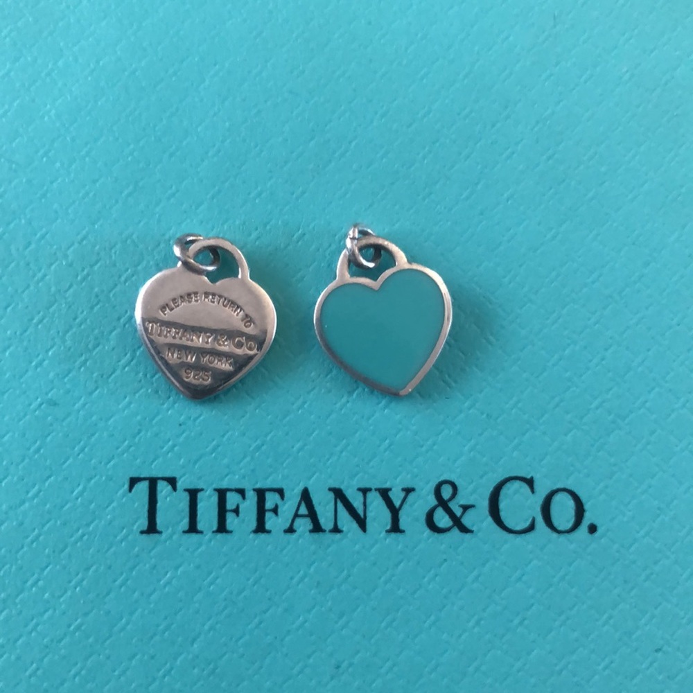 Tiffany blue heart charms